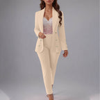 Button Slim Lapel Cardigan Graceful Suit Jacket