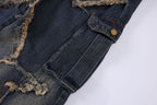 Men's And Women's Same Style American-style Distressed Heavy Industry Straight Casual Jeans